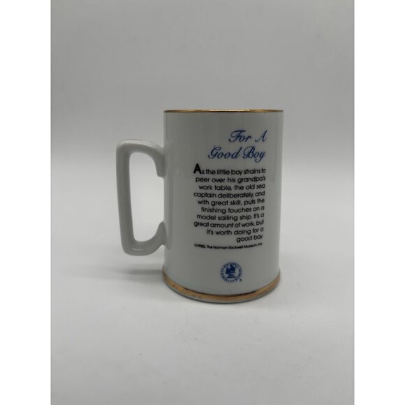 FOR A GOOD BOY Norman Rockwell Porcelain Tankard Long John Silver's with BOX! - Picture 5 of 5